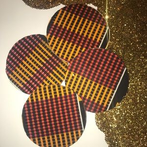 Handmade African print/ Ankara Print drink coaster
